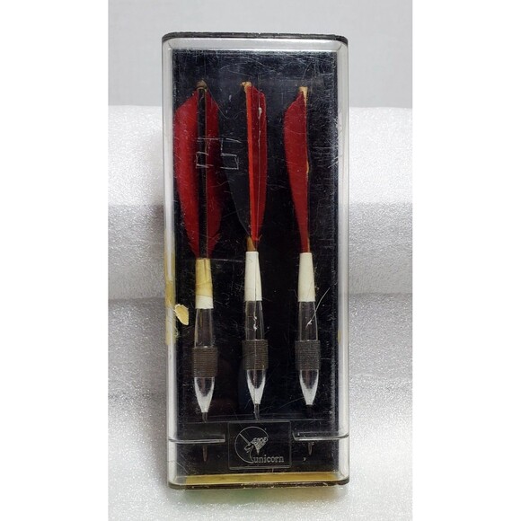 Vintage Unicorn Darrow Feather Chrome Darts 25g – Code 14 104 – Rare Collectible - Picture 3 of 16